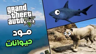 تجربة عيش حياة الحيوانات في gta v 🤣😂 (أكرمكم الله)