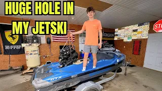 Fixing a Wrecked Seadoo Jet Ski Hull - DIY - Fiberglass