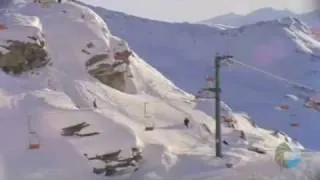 Crazy chairlift gap with Gigi Ruf & Romain De Marchi