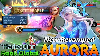 New Revamp Aurora 13,700+ Matches Gameplay - Top Global Aurora by "Harlequinn" - Mobile Legends