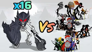 JuggerKnight Vs All Units + All Generals | Army Battle Stick War 3 Tournament