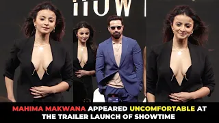 Oops! Mahima Makwana looks UNCOMFORTABLE at the Showtime Trailer Launch! | Watch | Koimoi