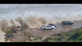 Cape Town: Massive Waves batter South Africa's Western Cape and Eastern Cape coastlines