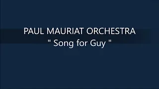 PAUL MAURIAT   Song for Guy