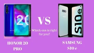 Honor 20 PRO vs Smasung S10e which one is right for you!!