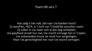 Psalm 89 vers 7