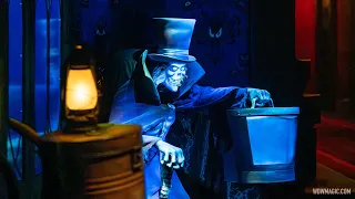 Hatbox Ghost at Magic Kingdom's Haunted Mansion in Walt Disney World (Lowlight 4K)