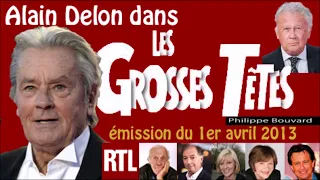 Alain Delon dans les Grosses têtes (1er avril 2013)