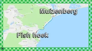 Driving from Muizenberg to Fish Hoek and back - Dash cam Cape Town Traffic South Africa