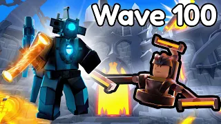 I Beat WAVE 100+ Using ONLY ASTRO Titans! (Toilet Tower Defense)