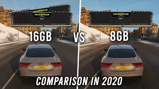8GB vs 16GB RAM | is 8GB enough in 2020? | 10 Games tested