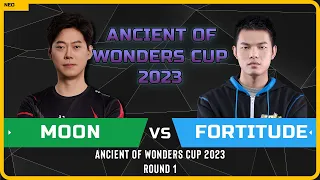 WC3 - [NE] Moon vs Fortitude [HU] - Round 1 - Ancient of Wonders Cup 2023