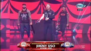 Sami Zayn & The Usos confrontan a Theory por Roman Reigns - WWE SmackDown Español: 15/07/2022