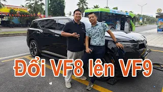 Mang VinFast VF8 đi đổi thành VF9