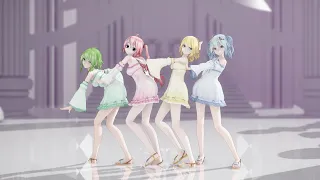 MMD : ポーカーフェイス / Poker Face ( Models : ミク、リン、グミ＆テト / Miku, Rin, Gumi and Teto )