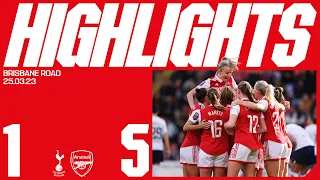 HIGHLIGHTS | Tottenham Hotspur vs Arsenal (1-5) | WSL | Blackstenius, Foord (2), Little and Maanum