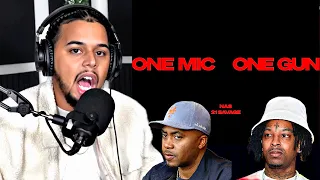 NAS x 21 SAVAGE  - ONE MIC ONE GUN | REACTION