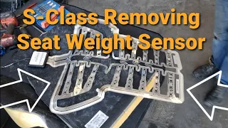 Mercedes S500 S600 S55 W220 How to remove passenger front seat occupancy weight sensor