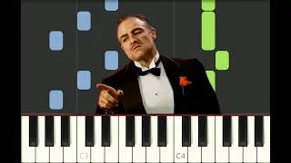 EASY piano tutorial "the GODFATHER theme" Nino Rota, with free sheet music (pdf)