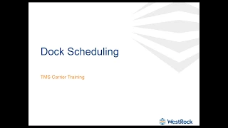 Dock Scheduling