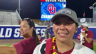 Oklahoma Softball - WCWS Postgame Interviews