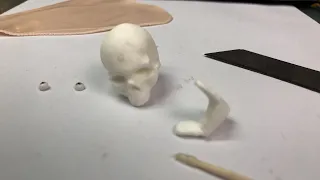 Sculpting a shy old lady