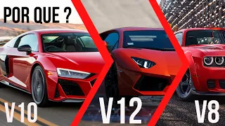 ENTENDA O POR QUE DAS SIGLAS ? V6, V8, V10, W16  #carsonyoutube