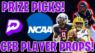 WEEK 5 COLLEGE FOOTBALL PROPS PRIZE PICKS SATURDAY 9/30/2023 CFB PROPS / CFB PRIZE PICKS / CFB DFS