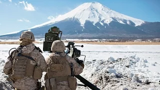 US Marines Live-fire Exercises at the Foot of Mount Fuji, Japan