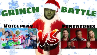 GRINCH BATTLE!! Voiceplay vs PTX (Blurred) | Voice Teacher Reaction