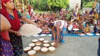 Traditional Yogurt & Flattened Rice Making To Feed Whole Village Peoples - Tasty Bengali Sweet Curd