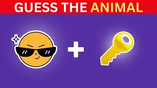 Guess the 20 Animal by Emoji | Quiz Challenge | Easy to Hard |