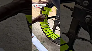 Rim sticker unique design youtube trending for any bike 😍😍 #bike #bikehonda #modified