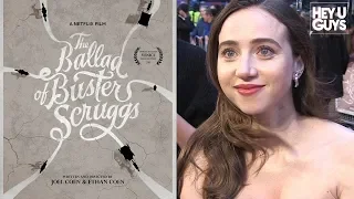 Zoe Kazan, Tim Blake Nelson on The Coen Brothers' The Ballad of Buster Scruggs - Premiere