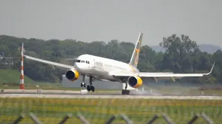 Condor Boeing 757-330 D-ABOJ arrival at Munich Airport MUC EDDM