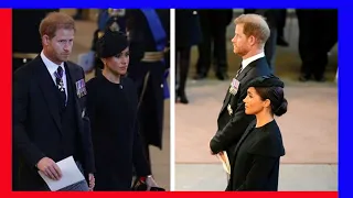 Funérailles d'Elizabeth II : Meghan Markle trop proche du prince Harry, ce geste inattendue