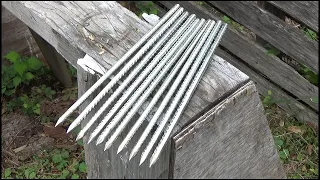 Throwing 10 Rebar Throwing Spikes At A Small Target (No Spin)