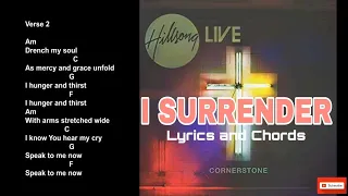 I Surrender Lyrics and Chords (Hillsong Worship)