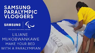 This is How Liliane Mukobwankawe Makes Her Cardboard Bed | Vlog 4 | Samsung Paralympic Vloggers