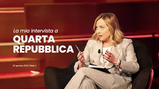 La mia intervista a "Quarta Repubblica" | 22 gennaio 2024, Rete 4