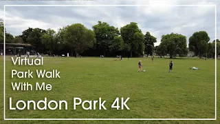 London Park Walk Tour | Healing Walk | Peckham Rye Park | London South | 4K Virtual walk