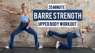 35 Minute Barre Inspired Upper Body Strength Workout | Shoulders Back Triceps Biceps | Low Impact