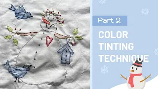 Using Crayons to color tint fabric