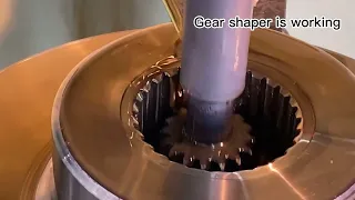 Amazing spur gear hobbing process