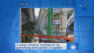 Saksi: 2 patay matapos madaganan ng gumuhong steel girder; 3 sugatan