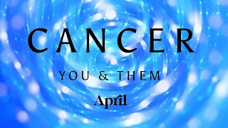 CANCER ❤️THE ONE YOU ARE INTERESTED IN IS PURPOSELY HOLDING BACK …. April 2024