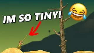 Getting Over It .. But I'm Tiny - MODDED Getting Over It With Bennett Foddy