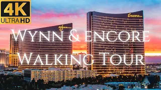 WYNN & ENCORE Las Vegas Resorts | Walking Tour 2023 - 4K Ultra HD