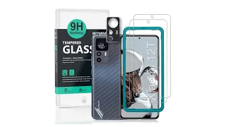 Xiaomi 12T 5G Tempered glass ibywind Protector With Easy Install Kit And Camera Lens Protector