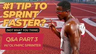 #1 Tip to Become a Better Sprinter?🔥|| Canadian Olympian Q&A P3 W/Aaron Kingsley Brown